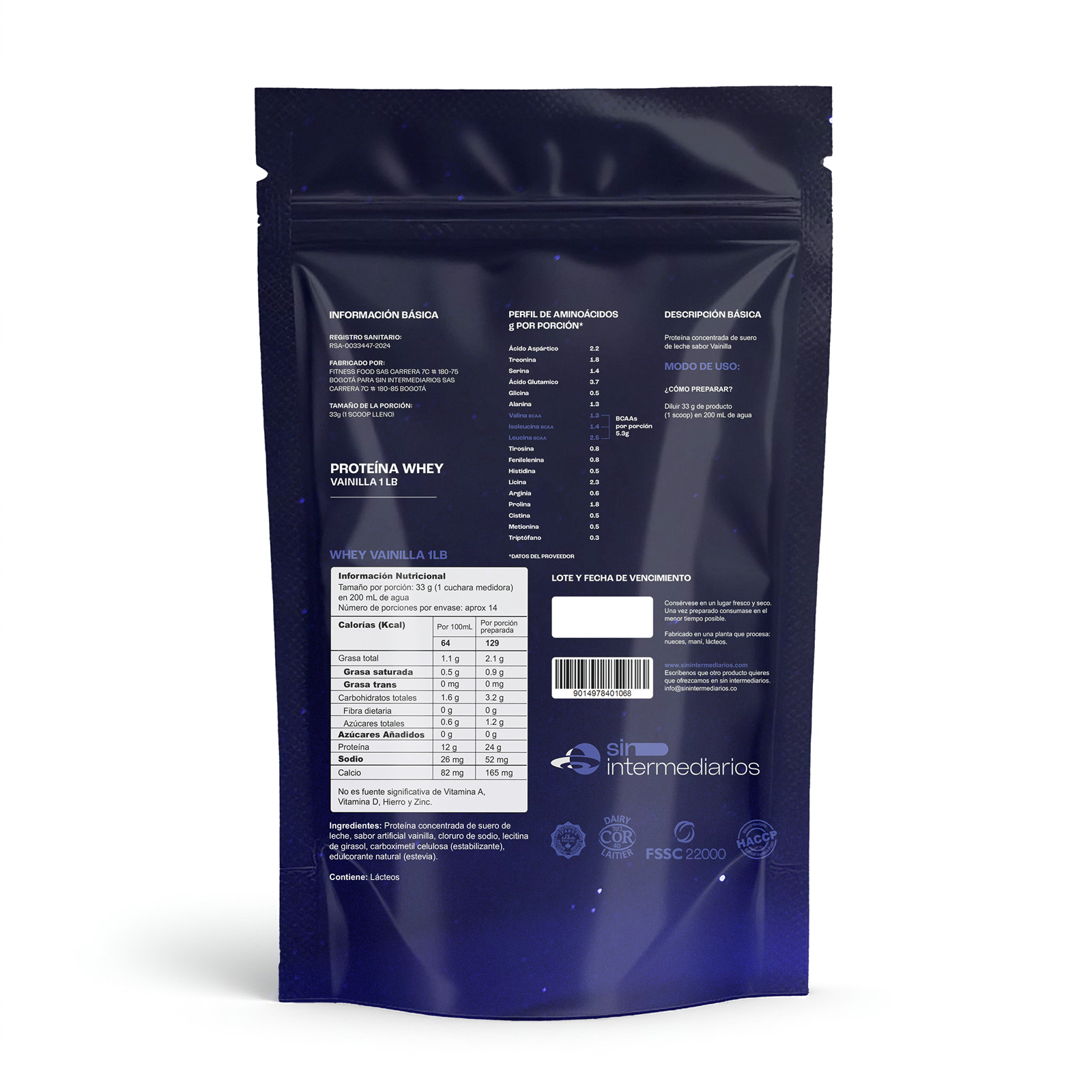 Proteína Whey - Vainilla
