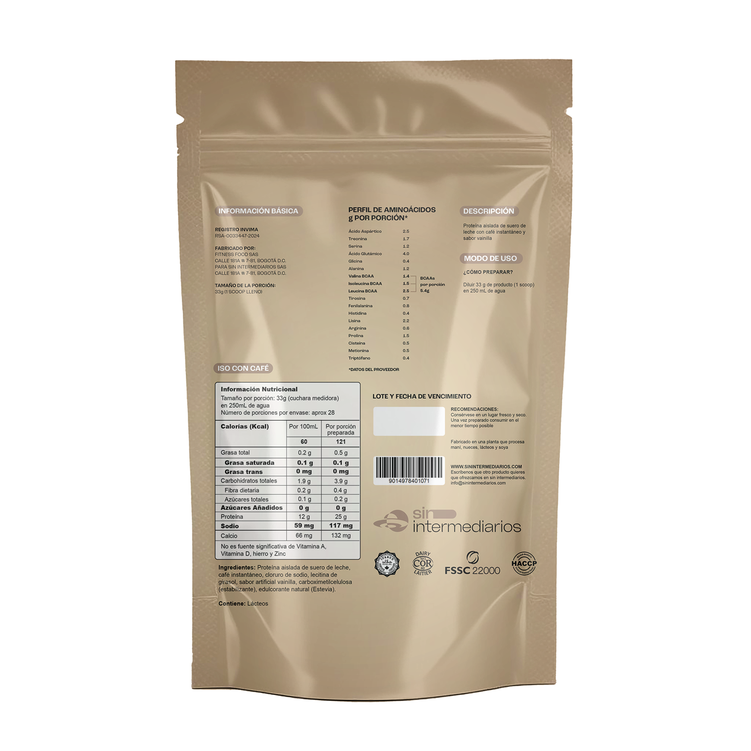 Proteína Aislada (ISO)