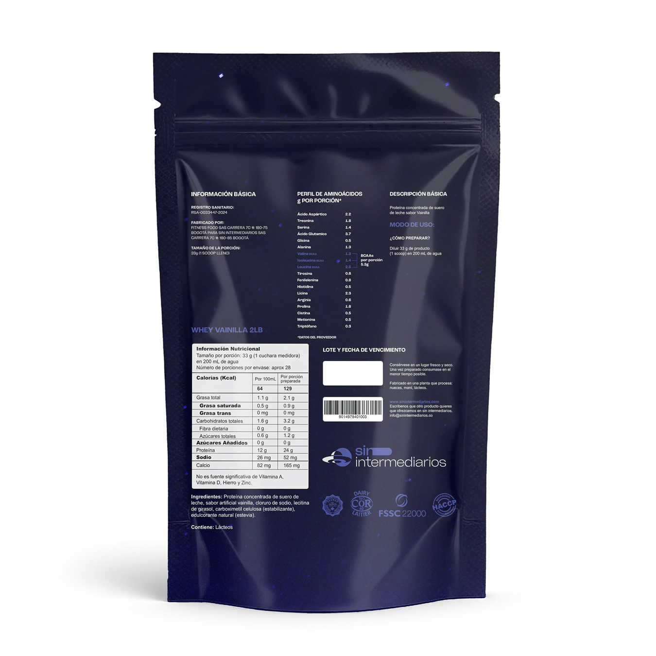 Proteína Whey - Vainilla
